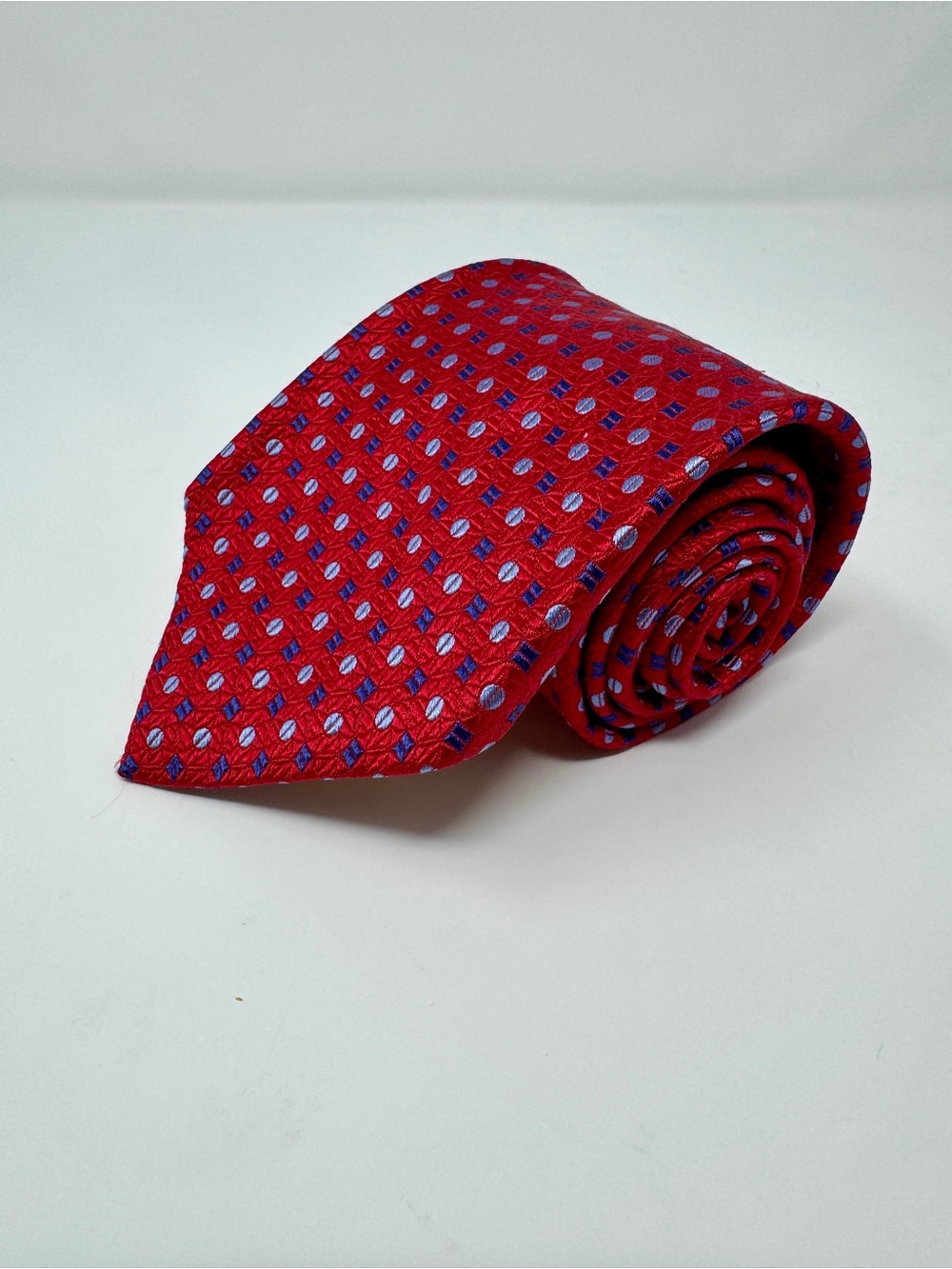 Robert Talbott Best of Class Nordstrom Extra Long Red Silk Tie 61”
